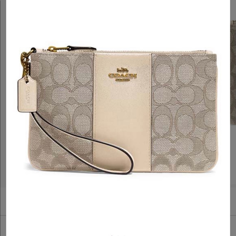 Signature Jacquard Wristlet